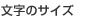 文字サイズ